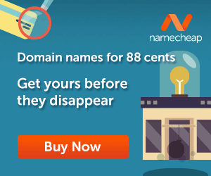 Domain names for just 88 cents!