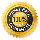 100% Money Back Guarantee logo